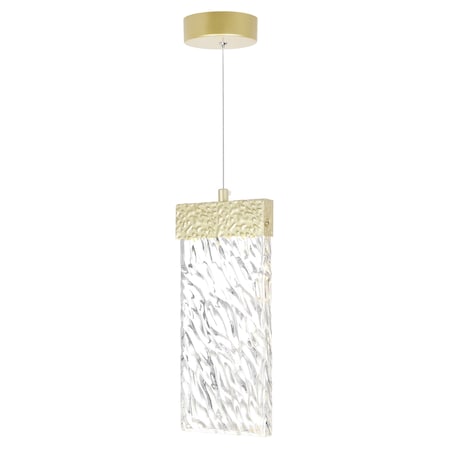 Cwi Lighting Carolina LED Pendant With Gold Leaf Finish 1090P5-1-620-A
